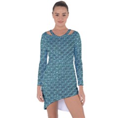 Bubble Wrap Asymmetric Cut-out Shift Dress by artworkshop