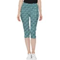 Bubble Wrap Inside Out Lightweight Velour Capri Leggings  View3