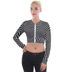 Pattern Long Sleeve Cropped Velvet Jacket by artworkshop