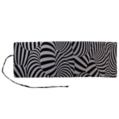 Pattern Roll Up Canvas Pencil Holder (m) by artworkshop