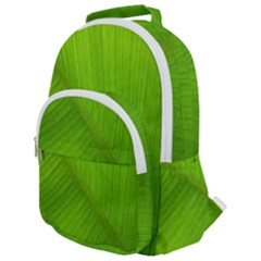 Banana Leaf Rounded Multi Pocket Backpack by artworkshop