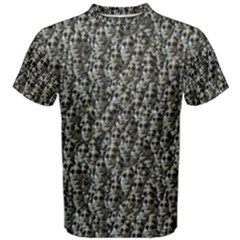 Creepy Head Motif Pattern Men s Cotton Tee by dflcprintsclothing
