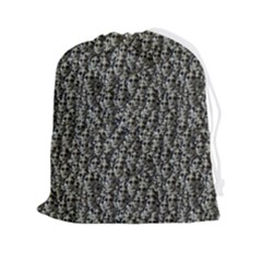 Creepy Head Motif Pattern Drawstring Pouch (2xl) by dflcprintsclothing