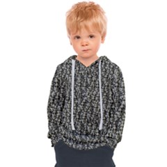 Creepy Head Motif Pattern Kids  Overhead Hoodie by dflcprintsclothing