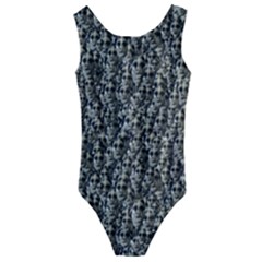 Creepy Head Motif Pattern Kids  Cut-out Back One Piece Swimsuit by dflcprintsclothing