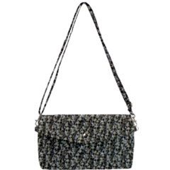 Creepy Head Motif Pattern Removable Strap Clutch Bag by dflcprintsclothing