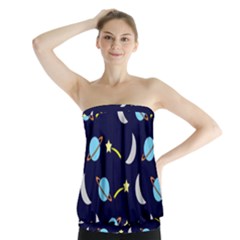 Space-pattern-colour Strapless Top by Jancukart