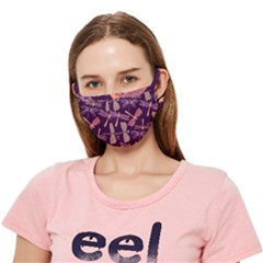 Dragonfly-pattern-design Crease Cloth Face Mask (adult) by Jancukart