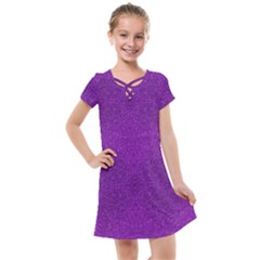 Purple Glitter Kids  Cross Web Dress by FunDressesShop