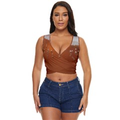 Bubble Beer Women s Sleeveless Wrap Top by artworkshop