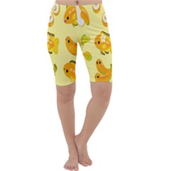 Banana Cichlid Cropped Leggings  by artworkshop