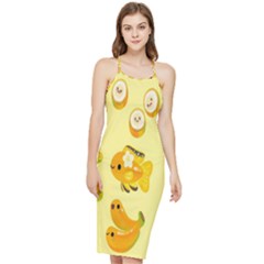 Banana Cichlid Bodycon Cross Back Summer Dress by artworkshop