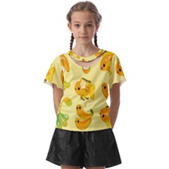 Banana Cichlid Kids  Front Cut Tee by artworkshop