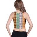 Grungy Vintage Patterns Racer Back Crop Top View2