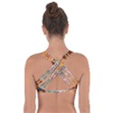 Grungy Vintage Patterns Got No Strings Sports Bra View2