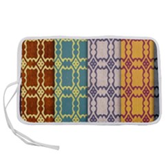 Grungy Vintage Patterns Pen Storage Case (m) by artworkshop
