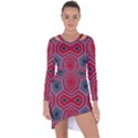 Abstract pattern geometric backgrounds  Asymmetric Cut-Out Shift Dress View1