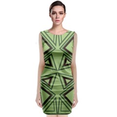 Abstract Pattern Geometric Backgrounds Sleeveless Velvet Midi Dress by Eskimos