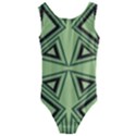 Abstract pattern geometric backgrounds Kids  Cut-Out Back One Piece Swimsuit View1