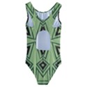 Abstract pattern geometric backgrounds Kids  Cut-Out Back One Piece Swimsuit View2