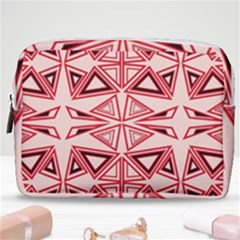 Abstract Pattern Geometric Backgrounds  Make Up Pouch (medium) by Eskimos
