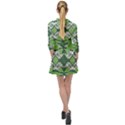 Abstract pattern geometric backgrounds  Mini Skater Shirt Dress View2