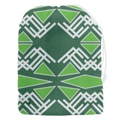 Abstract Pattern Geometric Backgrounds  Drawstring Pouch (3xl) by Eskimos