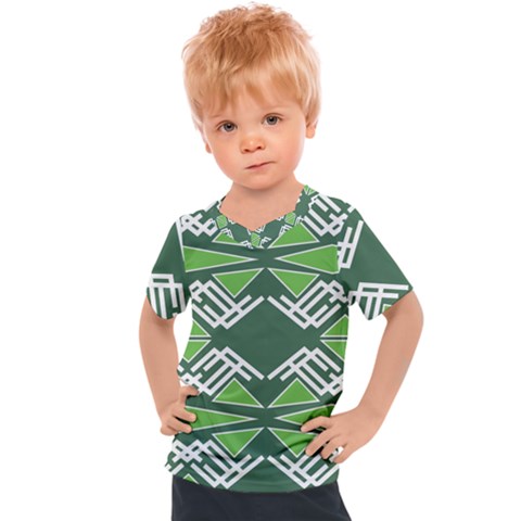 Abstract Pattern Geometric Backgrounds  Kids  Sports Tee by Eskimos