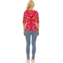 Folk flowers print Floral pattern Ethnic art Lightweight Drawstring Hooded Top View4