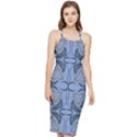 Folk flowers print Floral pattern Ethnic art Bodycon Cross Back Summer Dress View1