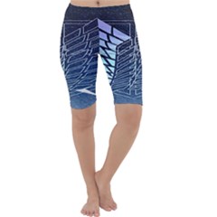 Attack On Titan Scouting Legion Cropped Leggings  by artworkshop