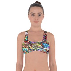 Character Disney Stained Got No Strings Sports Bra by artworkshop