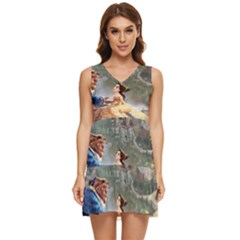 Beauty And The Beast Castle Tiered Sleeveless Mini Dress by artworkshop
