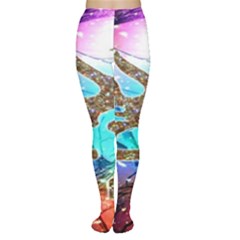 Browning Deer Glitter Galaxy Tights by artworkshop