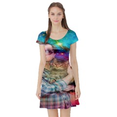 Bubbles Trailer Park Boys Short Sleeve Skater Dress by artworkshop
