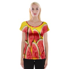 Watermelon Cap Sleeve Top by artworkshop