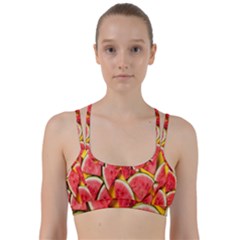 Watermelon Line Them Up Sports Bra by artworkshop