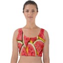 Watermelon Velvet Crop Top View1