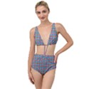 Dots On Dots Tied Up Two Piece Swimsuit View1