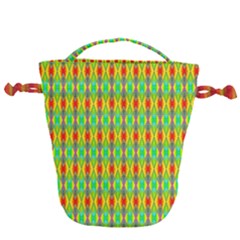 Neon Angles Drawstring Bucket Bag by Thespacecampers