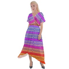Rainbots Cross Front Sharkbite Hem Maxi Dress by Thespacecampers