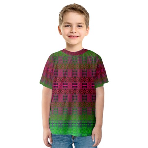 Synchronicity Sings Kids  Sport Mesh Tee by Thespacecampers