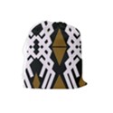 Abstract pattern geometric backgrounds  Drawstring Pouch (Large) View2