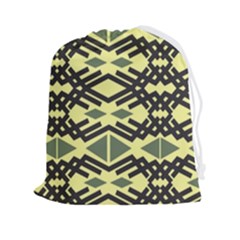 Abstract Pattern Geometric Backgrounds Drawstring Pouch (2xl) by Eskimos