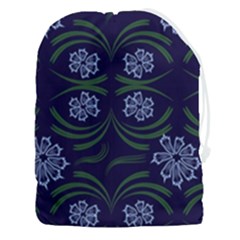 Folk Flowers Print Floral Pattern Ethnic Art Drawstring Pouch (3xl) by Eskimos