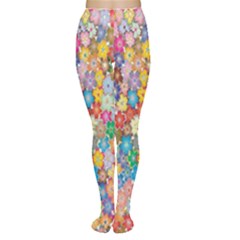 Floral Flowers Tights by artworkshop