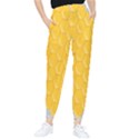 Hexagons Yellow Honeycomb Hive Bee Hive Pattern Tapered Pants View1