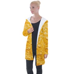 Water Longline Hooded Cardigan by artworkshop