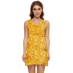 Water Tiered Sleeveless Mini Dress by artworkshop