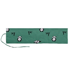 Pandas Pattern Roll Up Canvas Pencil Holder (l) by artworkshop